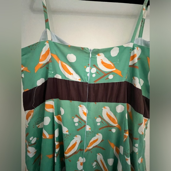 Size 20 Jane Bonbon spaghetti strap bird print sundress - Picture 4 of 5